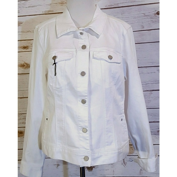 liverpool white denim jacket